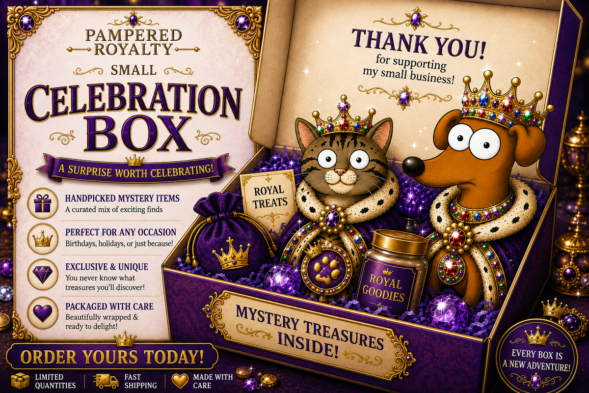 SMALL CELEBRATION (OR JUST BECAUSE) FOR PAMPERED ROYALTY