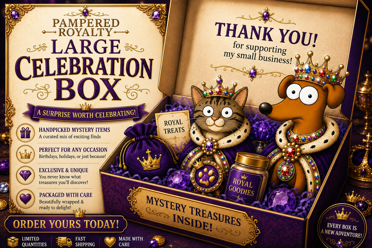LARGE CELEBRATION (OR JUST  BECAUSE) BOX FOR PAMPERED ROYALTY